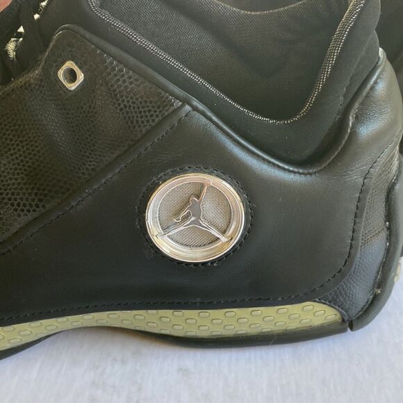 NIKE AIR JORDAN 18 Low Black Chrome 306151 001 Basketball Shoes Size 12 - Picture 3 of 7